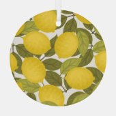 Citroentuin: eindeloos behang glas ornament (Achterkant)