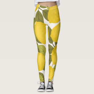Citroentuin: eindeloos behang leggings