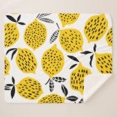 Citroenvruchten:  naadloos ontwerp. sherpa deken (Voorkant (horizontaal))