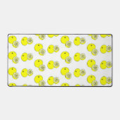 Citroenvruchten patroon op wit bureaumat (Voorkant)