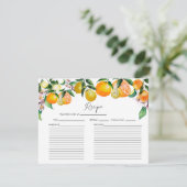 Citron | Agrumes | Carte de recette de Fête des ma (Debout devant)