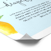 Citron bleu Late nuit couches Poster (Coin)