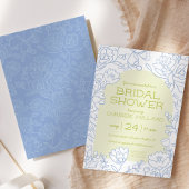 Citron Bloom Bruids Douche Uitnodiging