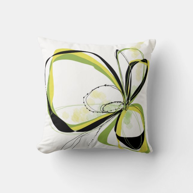 Citron Bloom pillow Kussen (Voorkant)