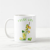 Citron Boire citron Mug Cadeau - Texte personnalis (Gauche)