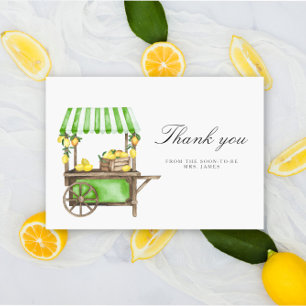 Citron - carte de remerciement pour enterrement de