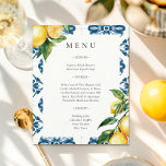 Citron Citrus Positano Menu Mariage italien<br><div class="desc">Citron Citrus Positano Menu Mariage italien</div>
