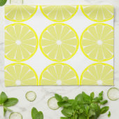Citron Citrus Retro Serviette de cuisine Cadeau (Plié)