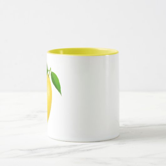 🍋 citron confectionné Combo Jaune Mug (Centre)