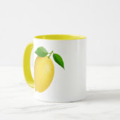 🍋 citron confectionné Combo Jaune Mug (Devant gauche)