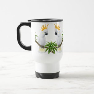 Citron Crested la tasse de voyage de cacatoès