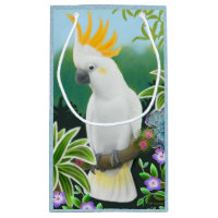 Citron Crested le sac de cadeau de perroquet de