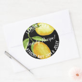 Citron curd Étiquette d'affaires (Enveloppe)