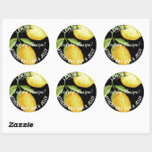 Citron curd Étiquette d'affaires (Feuille)