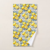 Citron de luxe d'Amalfi Diamants Méditerranée (Serviette à main)