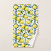 Citron Diamants Art Déco Luxe (Serviette à main)