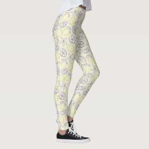 Citron Doodle Pattern Leggings