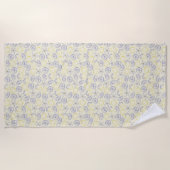 Citron Doodle Pattern Strandlaken (Voorkant)