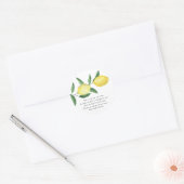 Citron - Étiquette de bougie de prière (Enveloppe)