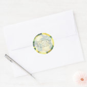 Citron - Étiquette de bougie de prière (Enveloppe)
