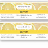Citron huiles essentielles Étiquette de la bouteil (Devant)