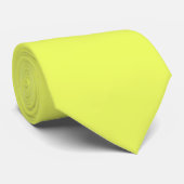 Citron jaune Initiales cachées Cravate couleur sol (Roulé)