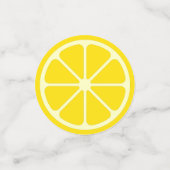 Citron jaune tranche amusant Citrus d'été Confetti (Petit recto)