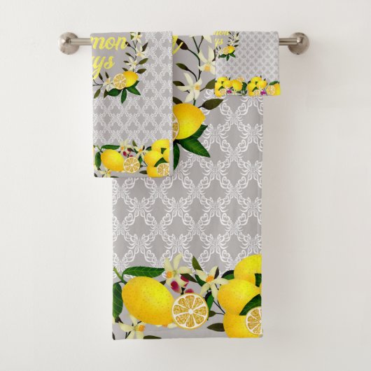 Citron Jours Motif Gris (En situation)