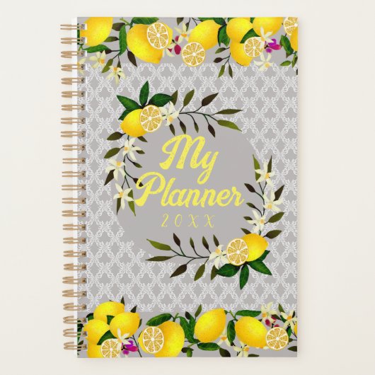 Citron Jours Motif Gris (Devant)