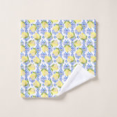 Citron Motif Aimer Blanc (Gant de toilette)