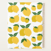 Citron Motif Fruit Rétro Jaune Sur Blanc (Dos)