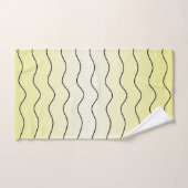 Citron Noir Initial Buttermint Citrus Moderne (Serviette à main)