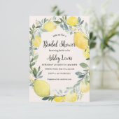 Citron nuptiale invitation douche citron douche (Debout devant)