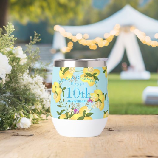 Citron Squeeze Mariage Anniversaire bleu (Extérieur)