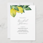 Citron thème Douche nuptiale Invitations Impressio (Devant)