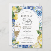 Citron toscan thème Anniversaire Invitation (Devant)