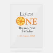 Citron un heureux 1er anniversaire orange gris rét (Recto)