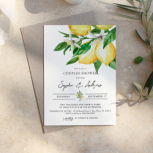 Citron vert Couples Douche Invitation