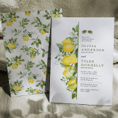 Citron vert Double Graduation Party Invitation