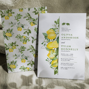 Citron vert Double Graduation Party Invitation