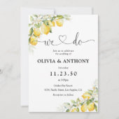 Citron vert Faire-part de mariage (Devant)