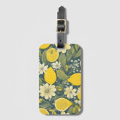 citron vintage - étiquette à bagages (Devant Vertical)