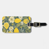 citron vintage - étiquette à bagages (Devant horizontal)