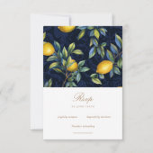 Citronnier Italie Destination Mariage Carte RSVP (Devant)
