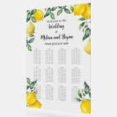 Citrons agrumes Mariage 12 tables tableau (Angle)