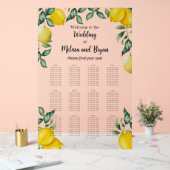 Citrons agrumes Mariage 12 tables tableau (Mariage)