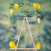 Citrons agrumes Mariage 12 tables tableau (Neutre)