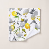 citrons aquarelle 14 (Gant de toilette)