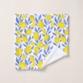 Citrons Bleu Méditerranéen (Gant de toilette)