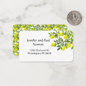 Citrons dans le jardin Carte à note plate (Devant/Arrière en situation)